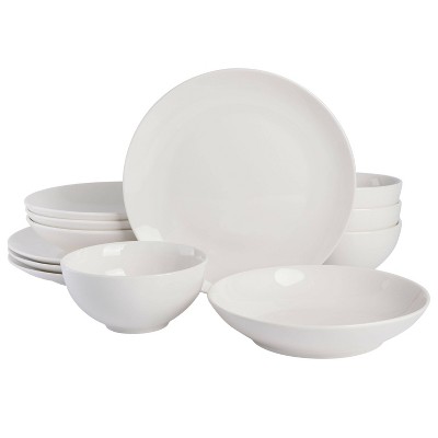 Gibson Home 12pc Next Gen Double Bowl Set - White