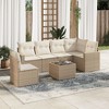 vidaXL Garden Sofa Set Beige PE rattan Multiple pieces Modular - 2 of 4