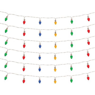 LED Lighted Strand with Classic Bulb Design (Set of 6 Strands)