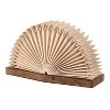 JONATHAN Y Darla Modern Art Deco Paper Half Pleated Fan LED Table Lamp - 2 of 4
