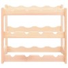 vidaXL Wine Rack for 12 Bottles Pinewood - 2 of 4