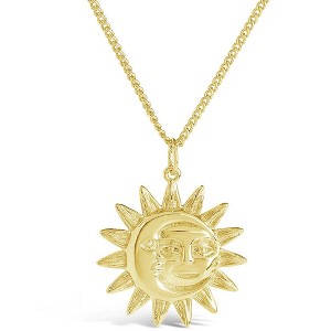 SHINE by Sterling Forever Moon & Sun Face Pendant Necklace - 1 of 2