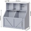 Garvee Toy Storage Organizer and Kids Bookshelf 6-Shelf Durable Cubby Storage for Toddlers - 2 of 4
