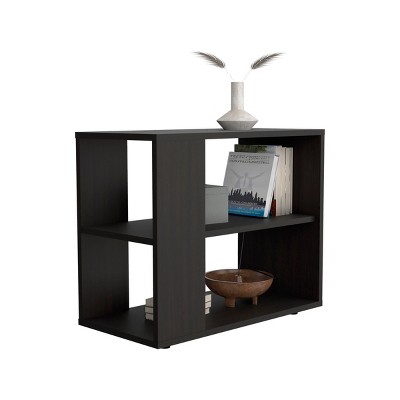 Syemin End Tables 3-Tier End Table, Side Table, Night Stand, Bedside Table with Open Storage, Coffee Tables for Living Room, Black, 11.8"*23.6"*19.7"