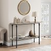 Modern Sofa Table with Storage, 43.3" Narrow Console Table with Metal Legs, 2-Shelf Entryway Organizer for Small Spaces - 4 of 4