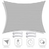 Yescom 23x20 Ft 95% UV Block HDPE Rectangle Sun Shade Sail Canopy Outdoor Patio Pool - 2 of 4