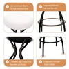Kumasinova Set of 2 Backless Counter Height Bar Stools, Velvet Counter Stools, Modern Round Footrest Stools for Kitchen Counter, Counter Height Stools - 4 of 4