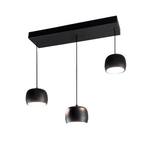 Artcraft Lighting Onyx 3 - Light Island Pendant Light in  Black - 1 of 1