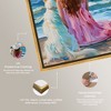 Art Remedy Girl and Her Best Friend Colorful Coastal Wall Art Framed - 4 of 4