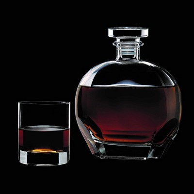 Luigi Bormioli Classico Glass Whiskey Decanter and Glass Set