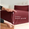 100% Cotton 400 Thread Count 4 Piece Sheet Set - Soft & Cozy Sateen Bed Sheets - CGK Linens - 4 of 4