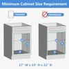 LOVMOR 2 Tier Individual Pull Out Cabinet Organizer, Slide Out Wood Shelves Organizers, Pull Out Drawers Organization and Storage for Kitchen Cabinet - 4 of 4
