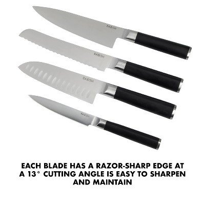 Babish 5 Piece High Carbon Stainless Steel Knife Block Set