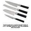 Gibson Home Babish 5pc German Steel Magnetic Knife Block Set: Stainless Steel Blades, Forged Cutlery, Hand Wash - 4 of 4