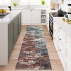 Modern Abstract Rug, Large Washable Low-Pile Non-Slip Carpet for Living Room, Bedroom, Indoor Floor Mat - 2 of 4