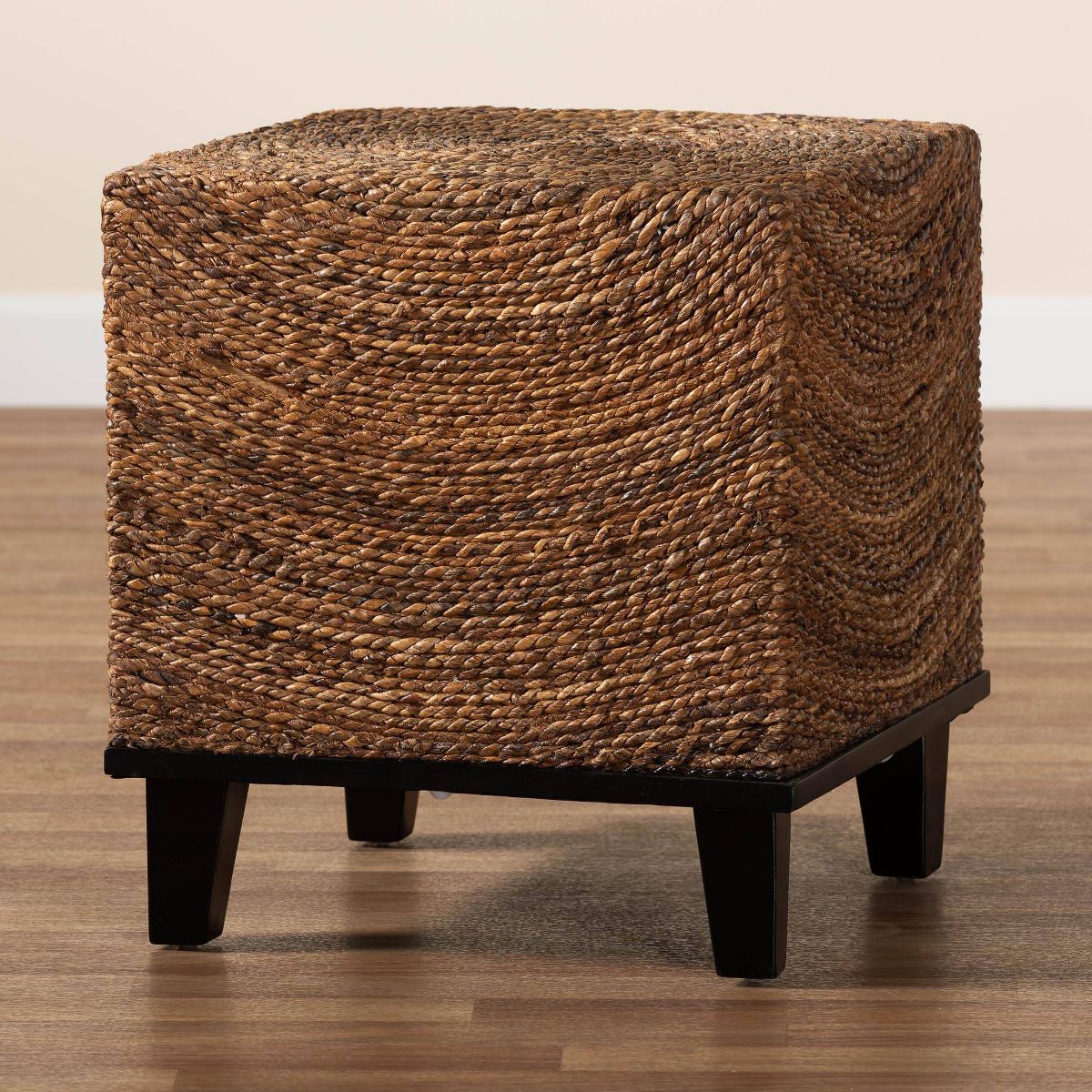 bali & pari Verino End Table Natural Seagrass/Espresso Brown - thumbnail 8