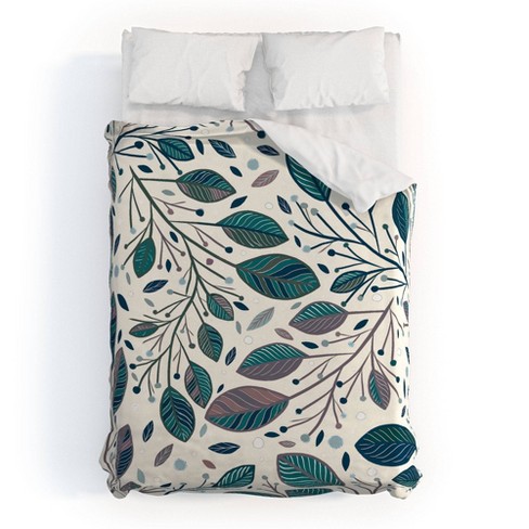 Full/queen Rosebudstudio Always Happy Duvet Set Green - Deny Designs ...