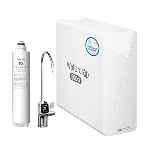 Waterdrop X8-Basic Reverse Osmosis System, NSF/ANSI 58 and 372 Certified, 800 GPD Tankless, 9-Stage Filtration,Extra 1 F2 Filter(6-month) - 1 of 4