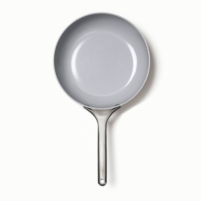 Cream 10.5" Stainless Steel Ceramic Nonstick Fry Pan