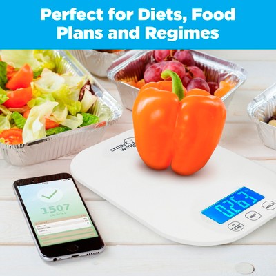 Smart Weigh 11lb White Digital Kitchen Food Scale