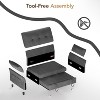 Dyonery 3-in-1 Convertible Sofa Bed, Pull Out Sleeper Sofa with Side Pocket & Adjustable Backrest, Tool-Free Assembly, Folding Loveseat - 2 of 4