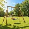 Gymax Giant 60" Tree Swing 700 lbs Capacity for Kids and Adults w/ Adjustable Ropes Steel Frame for Backyard and Playground Multi-Color - 4 of 4