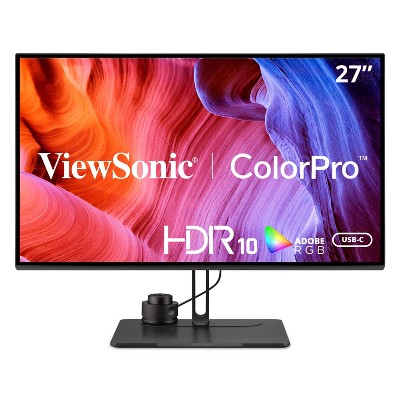 ViewSonic VP2786-4K 27 Inch Premium IPS 4K USB C Monitor with Integrated Color Wheel, 100% sRGB, 98% DCI-P3, Pantone Validated, 90W Charging, HDMI,