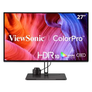 ViewSonic VP2786-4K 27" IPS 4K USB C Monitor with Integrated Color Wheel, 100% sRGB, 98% DCI-P3, Pantone Validated, 90W Charging, HDMI, DisplayPort
