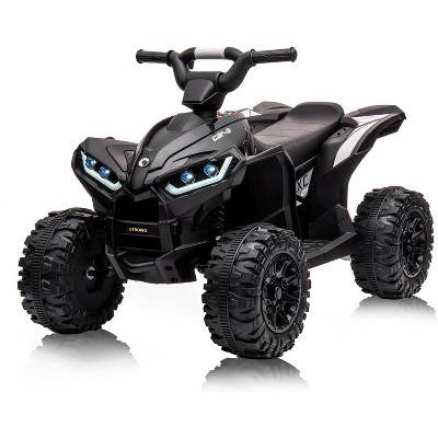 Kids Ride on ATV,12V Ride on Car with Remote Control, Electric Car with Music,LED Lights