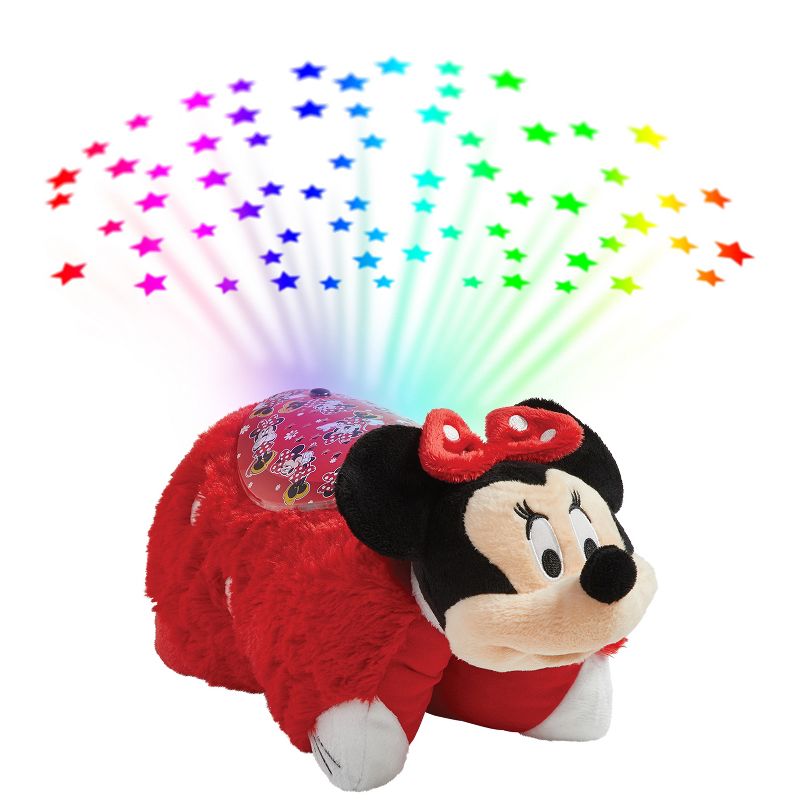 Disney Minnie Mouse Sleeptime Lite Plush LED Kids&#39; Nightlight Red - Pillow Pets, 1 of 10