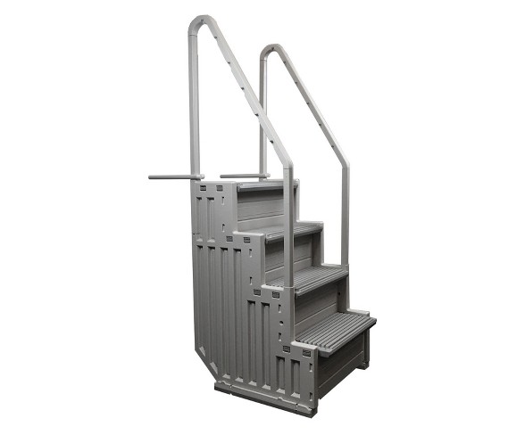 Confer Step-1 Above Ground Pool Ladder Heavy Duty Step Entry + Step Sand Weight