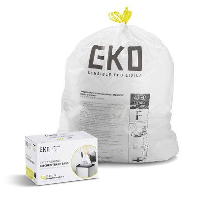 EKO 60pk 13gal Kitchen Trash Bags