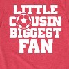Boys' - Instant Message - Little Cousin Biggest Soccer Fan Short Sleeve Graphic T-Shirt - 2 of 4