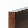 KINWELL Square Black Walnut Wood Serving Tray Ottoman Tray with Handles - 3 of 4