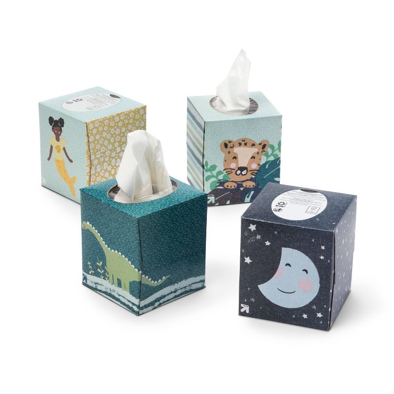 Kids Facial Tissue - Design May Vary - 70ct - up & up™, 4 of 17