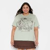 Women's Winnie The Pooh & Friends Short Sleeve Graphic T-Shirt - Green - 2 of 3