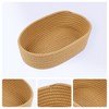 REGALWOVEN Odorless Cotton Rope Handcrafted Compact Multiple Use Open Storage Bins 3 Packs - 2 of 4