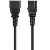 Monoprice 3-Prong Extension Cord - 10 Feet - Black | IEC 60320 C14 to IEC 60320 C13, 18AWG, 10A, 125V - image 2 of 4