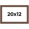 PosterPalooza | 20x12 Wide Barnwood Picture Frame, UV Acrylic, 6 Finishes - Grey, Brown, White, and Black - 2 of 4