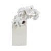 Sagebrook Home 7" Dolomite Rectangle Vase Contemporary Etched Arch Decorative Table Vase - 2 of 4