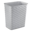 Racxily (4 Pack)3.4 Gallon Weave Wastebasket, D¨¦cor Trash Can and Space Efficient Shape, Light Gray - 2 of 3