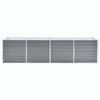 vidaXL Raised Bed Grey Galvanized Steel 94.5x31.5x30.3 in Sturdy - 3 of 4