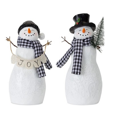 Melrose Holiday Snowman Figurine (Set of 4)