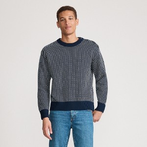 Lands' End Men's Button Up Crewneck Sweater - 1 of 4