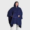 Plush Wearable Blanket Navy - Room Essentials™ - 4 of 4
