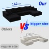 NicBex Couches for Living Room 162" Cloud Sofa Sectional Sofa Couch Set L Shaped Free Combination Sofa Couch With 6 Pillows - 3 of 4