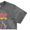 Mens AC/DC Classic Rock Shirt - Malcolm and Angus Young - AC/DC Vintage Tour Merch Tie Dye T-Shirt - 4 of 4
