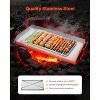 VEVOR Stainless Steel Griddle, 32x16 inch Universal Flat Top Rectangular Plate, Gas Grill Griddle for BBQ Grill, Teppanyaki, Silver - 3 of 4