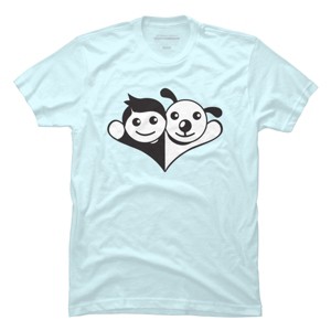 Men's Design By Humans Doggy Friend By graphicganga T-Shirt - 1 of 3