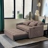 NicBex Convertible Sleeper Chair,3-in-1 Folding Sofa Bed,Modern Couches with  3 USB port and 2 Side Pockets for Living Room,Blue/Brown/Gray/Beige - 2 of 4